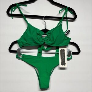 ✨Blush Mark Green Bikini Set Size S